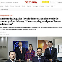 Esta firma de abogados lleva la delantera en el mercado de fusiones y adquisiciones: Una asesora global para clientes sin fronteras